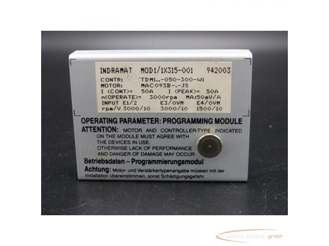 Indramat MOD1/1X315-001 Programmierungsmodul für TDM1..-050-300-W1 - 2