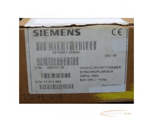 Siemens 6FX2001-3AB00 A10 Winkelschrittgeber > ungebraucht! - Bild 2