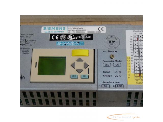 Siemens 6AV3688-4CX02-0AA0 SN: LBC7000100023 PP17-I PROFI safe E-Stand 4 > ungebraucht! - 3