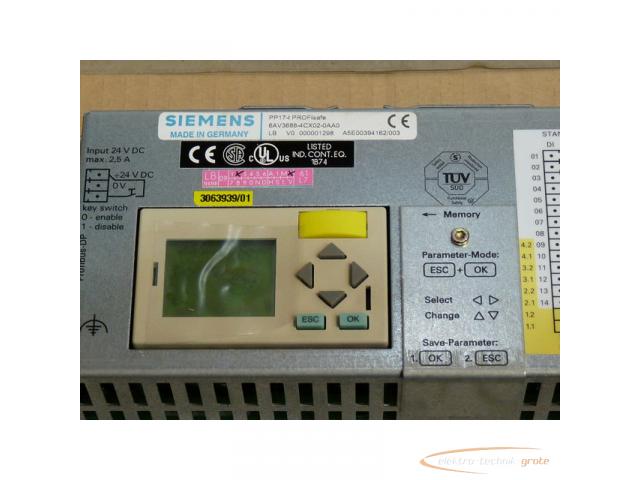 Siemens 6AV3688-4CX02-0AA0 SN: LBC7000100031 PP17-I PROFI safe E-Stand 4 > ungebraucht! - 3