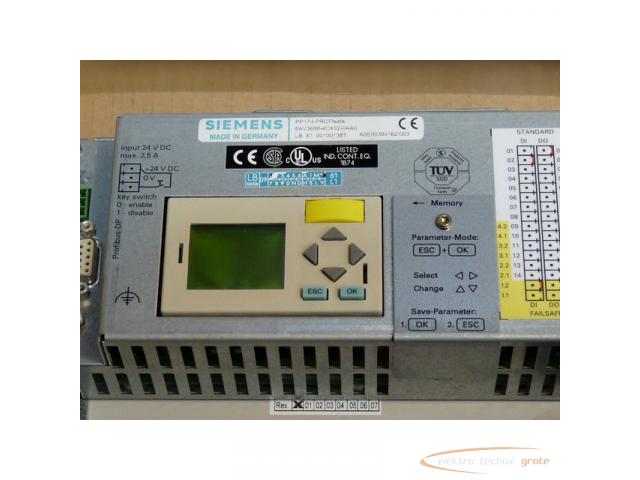 Siemens 6AV3688-4CX02-0AA0 SN: LBC7000100025 PP17-I PROFI safe E-Stand 4 - 3