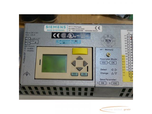 Siemens 6AV3688-4CX02-0AA0 SN:LBC7000100004 PP17-I PROFI safe E-Stand 4 - 3