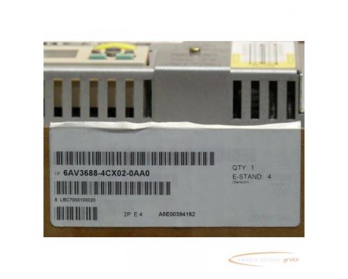 Siemens 6AV3688-4CX02-0AA0 SN:LBC7000100020 PP17-I PROFI safe E-Stand 4 - Bild 4