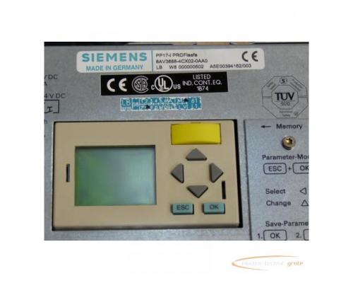 Siemens 6AV3688-4CX02-0AA0 SN:LBC7000100036 PP17-I PROFI safe E-Stand 4 - Bild 3