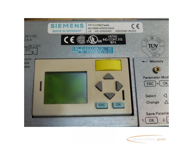 Siemens 6AV3688-4CX02-0AA0 PP17-I PROFI safe E-Stand 4 - 3