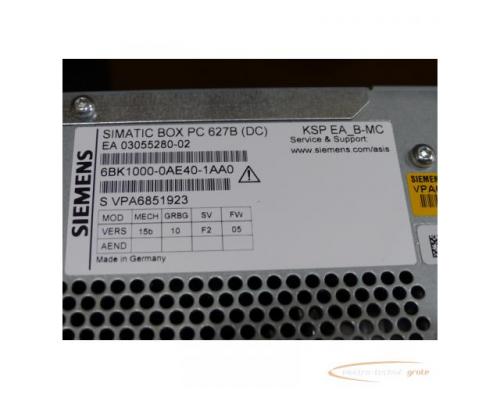 Siemens 6BK1000-0AE40-1AA0 Box PC 627B (DC) SN:VPA6851923 , ohne Festplatte - Bild 5