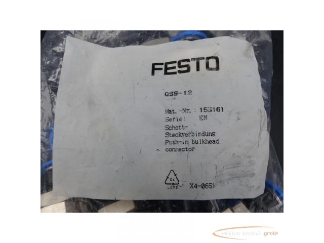 Festo QSS-12 Schott-Steckverbindung 153161 VPE10 St> ungebraucht! - 2