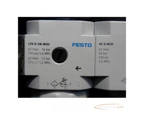 Festo LFR-D-5M-MIDI + HE-D-MIDI Filter-Regelventil mit Einschaltventil - Bild 4