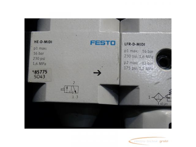 Festo LFR-D-MIDI + HE-D-MIDI Filter-Regelventil mit Einschaltventil - 4