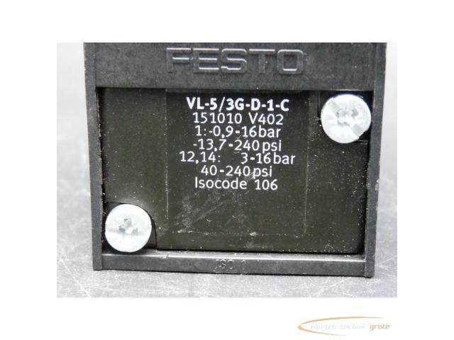 Festo VL-5/3G-D-1-C Pneumatik-Ventil 151010 - 3