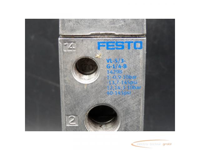Festo VL-5/3-G-1/4-B Pneumatik-Ventil 14298 - 4