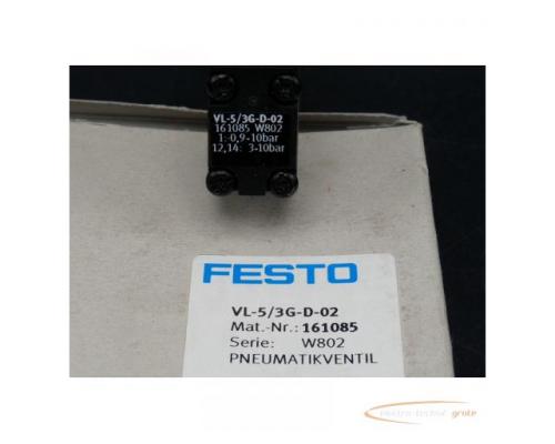 Festo VL-5/3G-D-02 Pneumatikventil 161085 > ungebraucht! - Bild 4