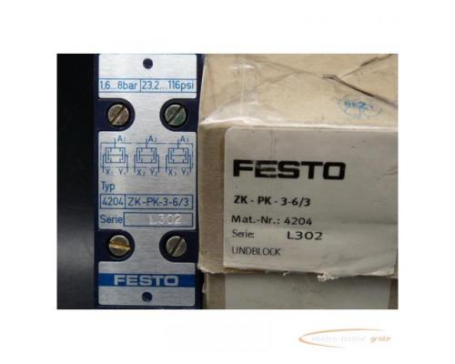 Festo ZK-PK-3-6/3 UND-Block 4204 > ungebraucht! - Bild 3