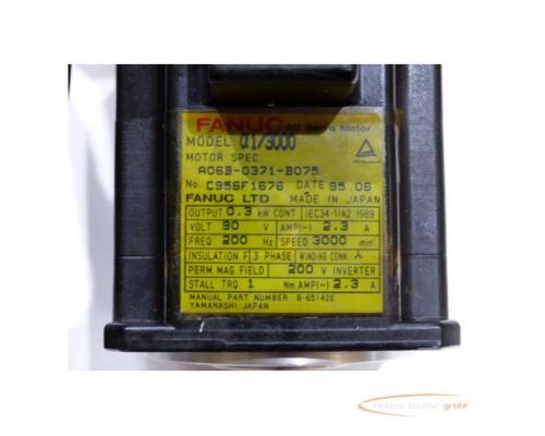 Fanuc A06B-0371-B075 AC Servo Motor - Bild 5