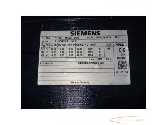Siemens 1PH7107-2ND02-0BA0 Asynchronmotor > mit 12 Monaten Gewährleistung! - 3