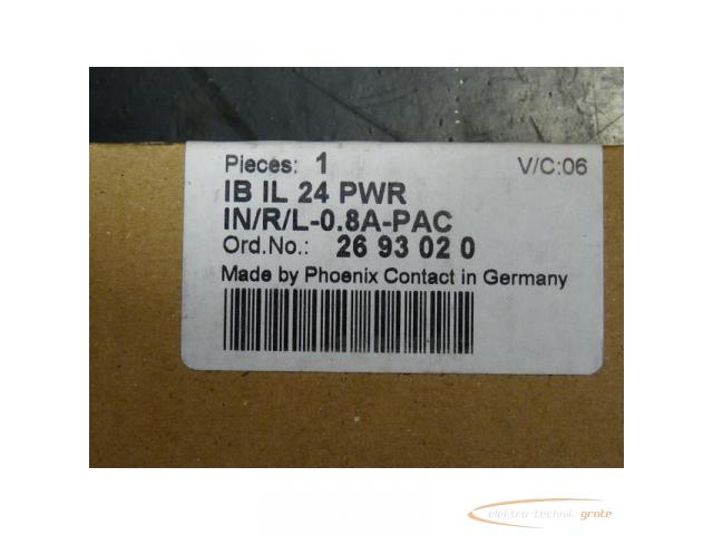 Phoenix Contact IB IL 24 PWR IN/R/L-0.8A-PAC - 2693020 - > ungebraucht! - 2
