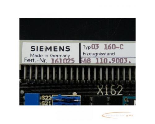 Siemens Simatec 03160-C, 548110.9003.00 Karte - Bild 3