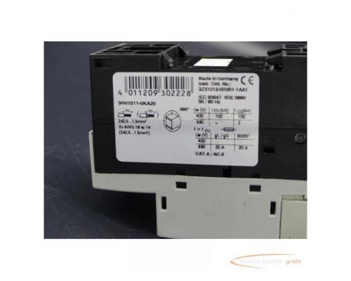 Siemens 3RV1011-0KA20 Leistungsschalter 15A + 3RV1901-1E Hilfsschalter - Bild 4