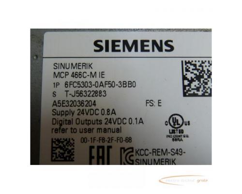 Siemens 6FC5303-0AF50-3BB0 Sinumerik Maschinensteuertafel MCP 466C-M IE - Bild 3