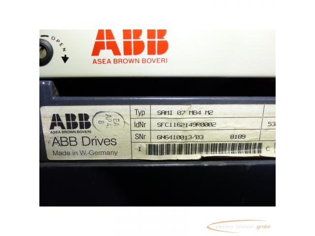ABB SAMI 07 MB4 M2 Frequenzumrichter Id.Nr.: SFC1162149R0002 SN:GN6410013/03 - 3