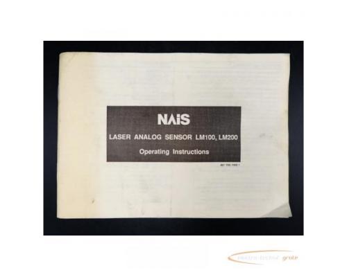 Matsushita NAIS Laser Analog Sensor LM100, LM200 Operating Instructions