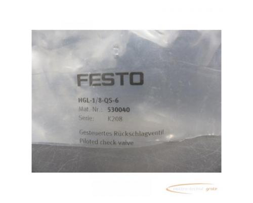 Festo HGL-1/8-QS-6 Gesteuertes Rückschlagventil 530040 > ungebraucht! - Bild 3