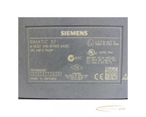 Siemens 6ES7416-3FR05-0AB0 S7-400, CPU 416F-3 PN/DP > neuwertig + getestet! - Bild 5