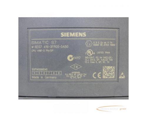 Siemens 6ES7416-3FR05-0AB0 S7-400, CPU 416F-3 PN/DP > neuwertig + getestet! - Bild 5