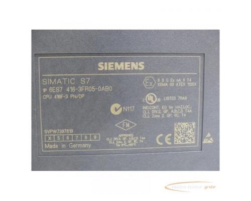 Siemens 6ES7416-3FR05-0AB0 S7-400, CPU 416F-3 PN/DP > neuwertig + getestet! - Bild 6