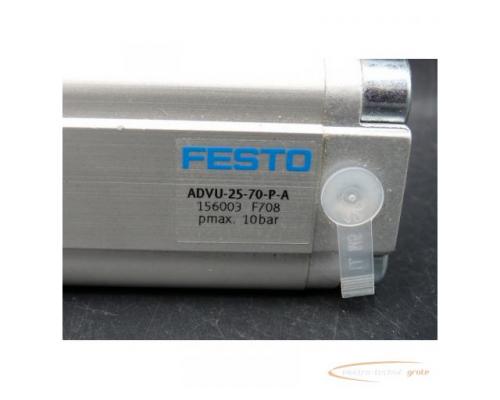 Festo ADVU-25-70-P-A Kompakt-Zylinder 156003 > ungebraucht! - Bild 3