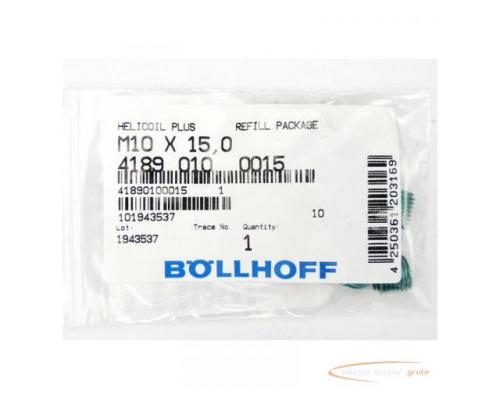 Böllhoff 4189 010 0015 Gewindeeinsatz M10 x 15 VPE = 10 St. > ungebraucht!