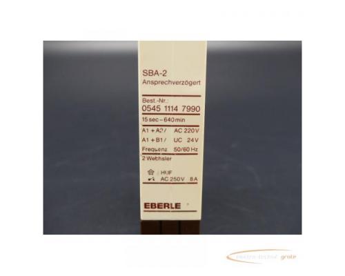 Eberle SBA-2 Zeitrelais 15sec - 640min AC 250V 8A - Bild 3