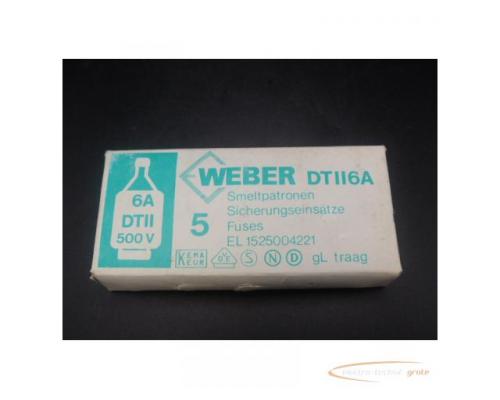 Weber DTII6A EL 1525004221 Smeltpatronen 5 Stück > ungebraucht! - Bild 1