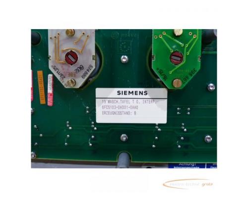 Siemens 6FC5103-0AD01-0AA0 Maschinensteuertafel 19" ohne Interface E Stand B - Bild 4