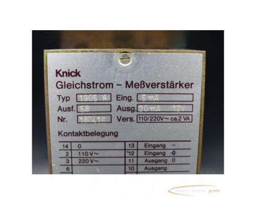 Knick 1905 Y Nr. 180416 Gleichstrom - Meßverstärker - Bild 3