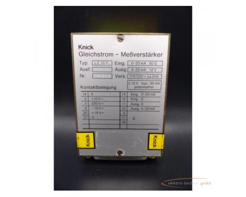 Knick LZ 10Y Nr. 210303 Gleichstrom - Meßverstärker - Bild 2
