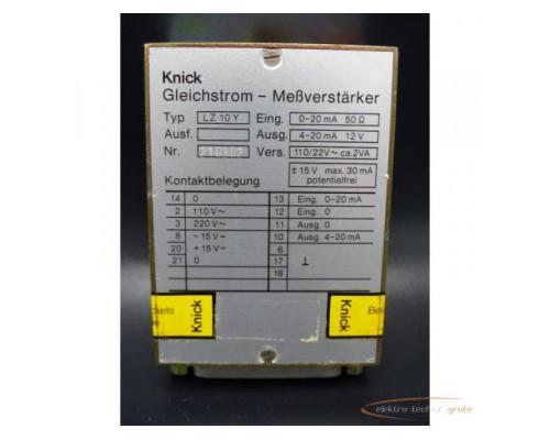 Knick LZ 10Y Nr. 210302 Gleichstrom - Meßverstärker - Bild 2