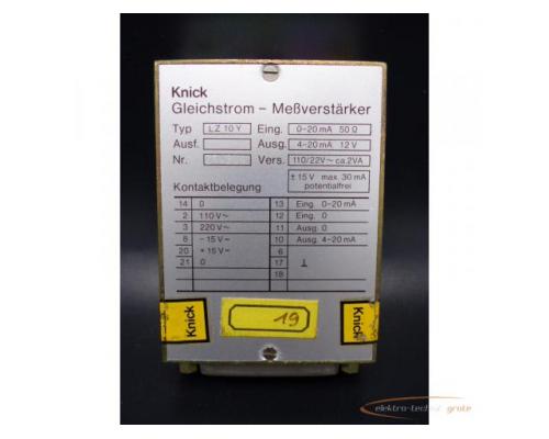 Knick LZ 10Y Nr. 210304 Gleichstrom - Meßverstärker - Bild 2