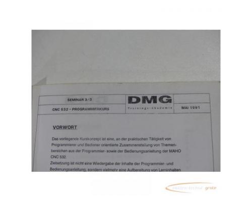 DMG Programmierkurs für DMG Steuerung CNC 532 , Seminar 3/3 - Bild 5