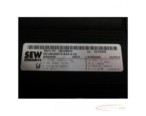 SEW Eurodrive MDV60A0075-5A3-4-0T Frequenzumrichter - Bild 4