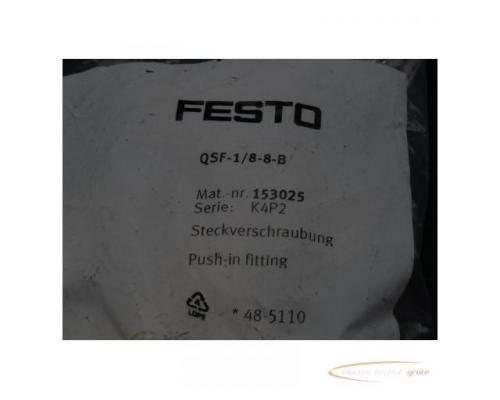 Festo QSF-1/8-8-B Steck-verschraubung 153025 VPE 10St. > ungebraucht! - Bild 3