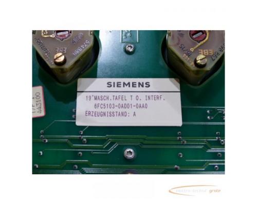 Siemens 6FC5103-0AD01-0AA0 Maschinensteuertafel T ohne Tastatur-Interface - Bild 4