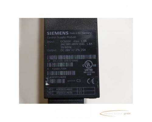 Siemens 6SL3100-1DE22-0AA0 SINAMICS Control Supply Module Version C1 - Bild 6