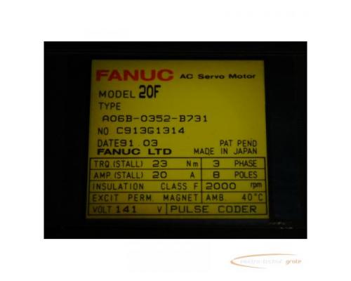 Fanuc A06B-0352-B731 AC Servo Motor - Bild 4