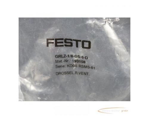 Festo GRLZ-1/8-QS-6-D Drossel-Rückschlagventil 193158 > ungebraucht! - Bild 3