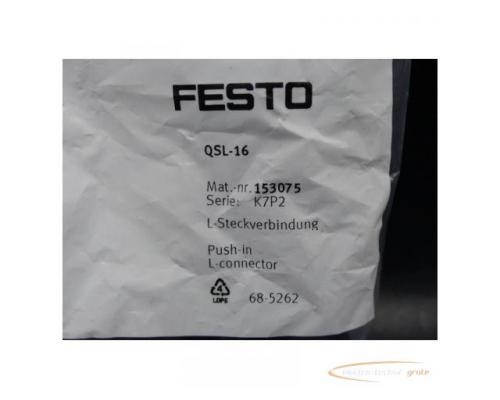 Festo QSL-16 L-Steckverbindung 153075 > ungebraucht! - Bild 3
