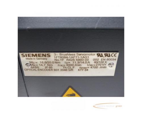 Siemens 1FT6084-1AF71-1AG1 Servomotor > mit 12 Monaten Gewährleistung! - Bild 4