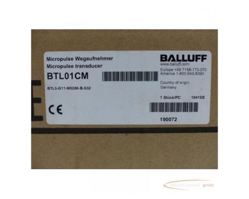 Balluff BTL01CM / BTL5-G11-M0200-B-S32 Micropulse Wegaufnehmer SN1041DE - Bild 2