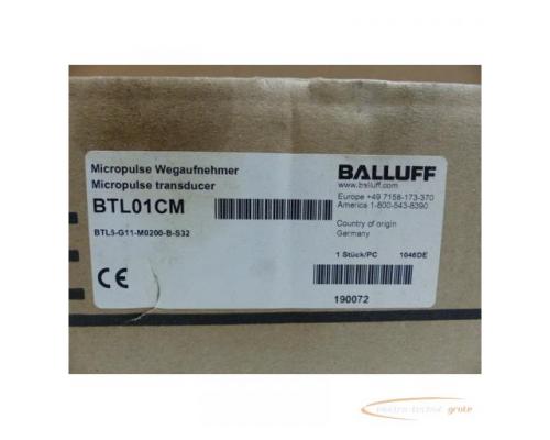 Balluff BTL01CM / BTL5-G11-M0200-B-S32 Micropulse Wegaufnehmer SN1046DE - Bild 2