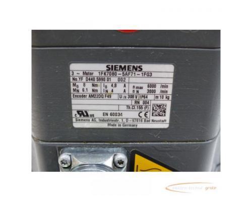 Siemens 1FK7080-5AF71-1FG3 Synchronservomotor - Bild 4